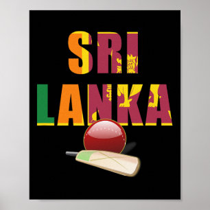Cricket Sri Lanka Flag T Ll  Poster
