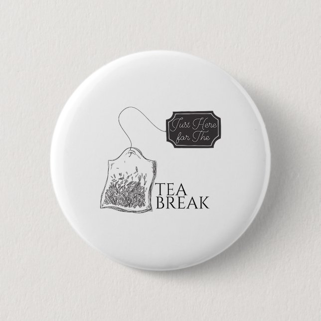 Cricket Teabreak I'm Just Here For Cricket Jersey  2 Inch Round Button (Front)