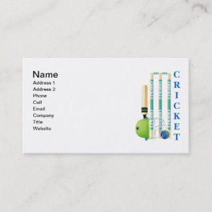 Cricket Tees and Gifts - Personalize Business Card