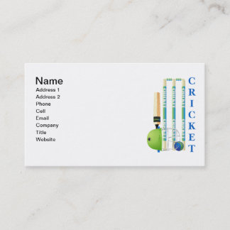 Cricket Tees and Gifts - Personalize Business Card