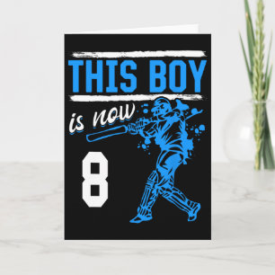 Cricket - This Boy Is Now 8 Year Old 8 Th Birthday Card