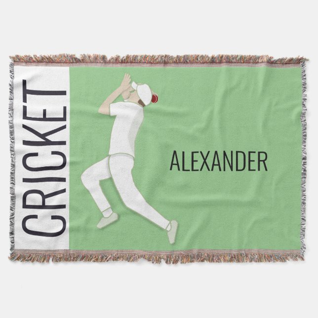 Cricket Throw Blanket (Front)