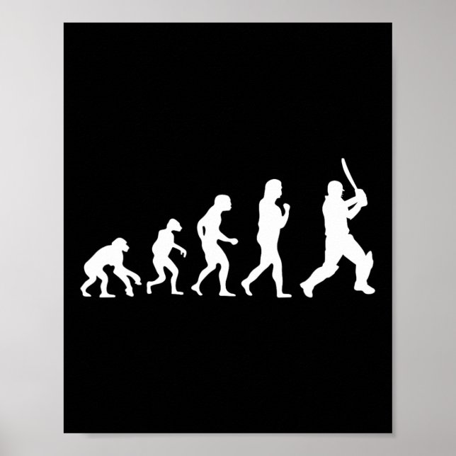 Cricket Tsman Evolution For Cricketer Players Funn Poster (Front)