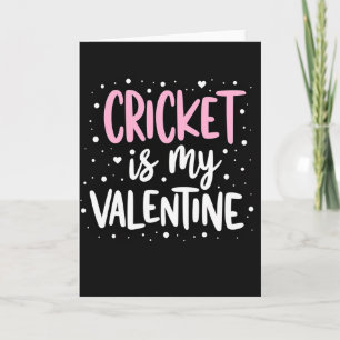 Cricket Valentine Greeting Card
