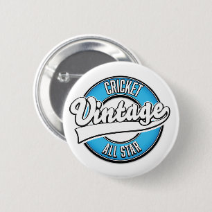 Cricket Vintage all star logo 2 Inch Round Button