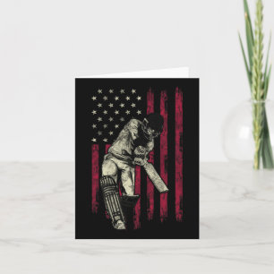 Cricket Vintage American Flag 4th Of July Tee Gift Card