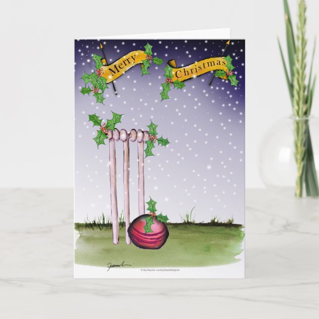 cricket xmas holiday card (Front)
