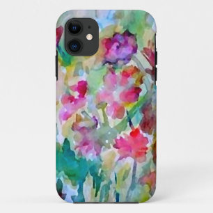 CricketDiane Flower Garden Watercolor Abstract iPhone 11 Case