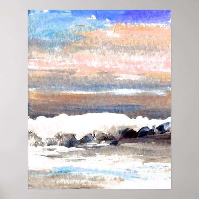 CricketDiane Ocean Poster - Brindle Sea (Front)
