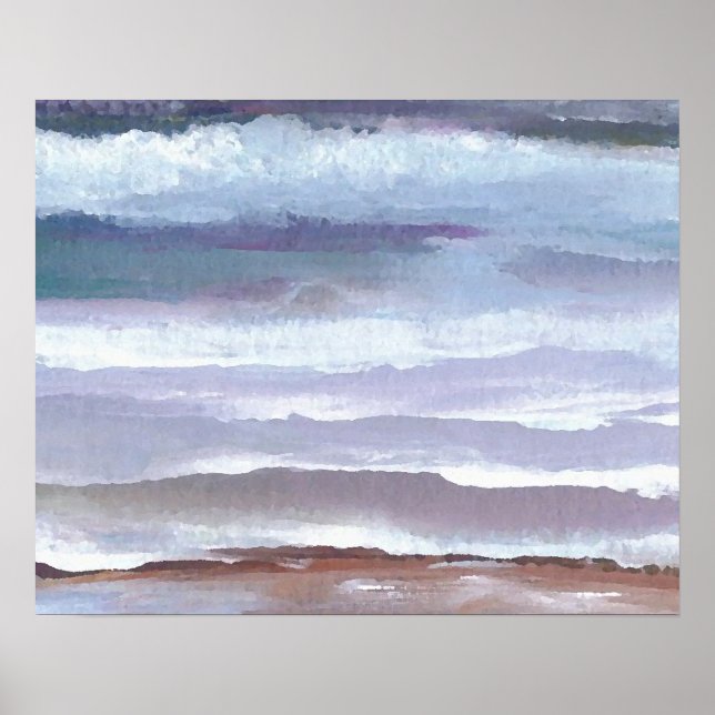 CricketDiane Ocean Poster Drifting on Gentle Waves (Front)