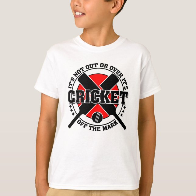 Cricketer's Off the Mark Cricket T-Shirt (Front)