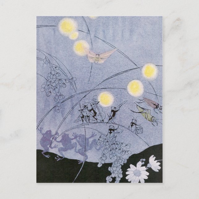 Crickets and Frogs Make Night Music Postcard (Front)