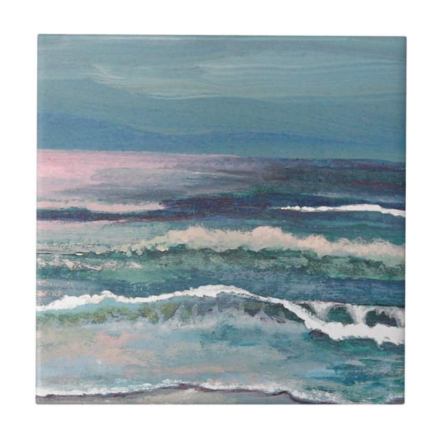Cricket's Ocean - Beach Seascape Tile (Front)