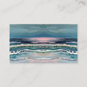 Cricket's Ocean Moonlight Wave Beach Business Card