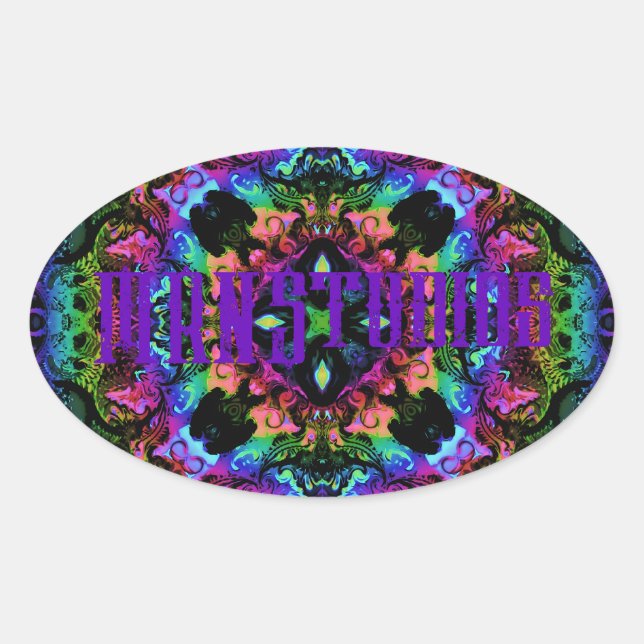 Crickets Pride  Oval Sticker (Front)