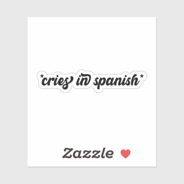Cries en Sticker Espagnol, Stickers Drôle (Feuille)