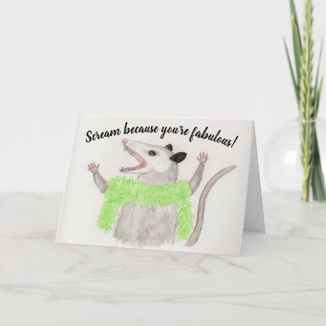 Criez parce que vous êtes fabuleux carte de voeux  (Devant)