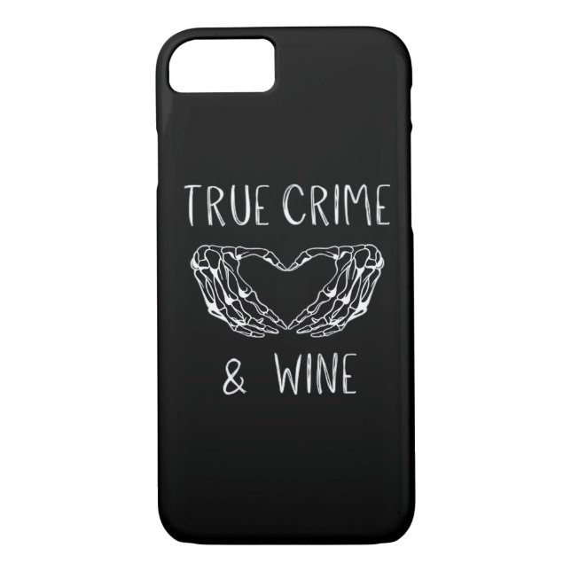 Crime And Wine Skeleton Hands  Case-Mate iPhone Case (Back)