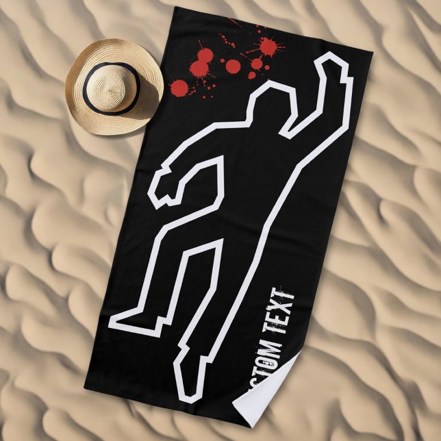 Crime Scene Beach Towel (Creator Uploaded)