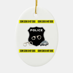 Crime Scene Ceramic Ornament