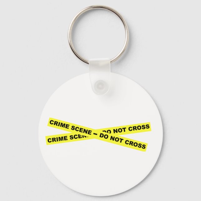Crime Scene - Do Not Cross Keychain (Front)