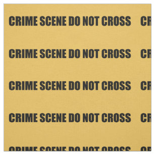 Crime Scene Do Not Cross Novelty Fabric