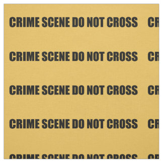 Crime Scene Do Not Cross Novelty Fabric