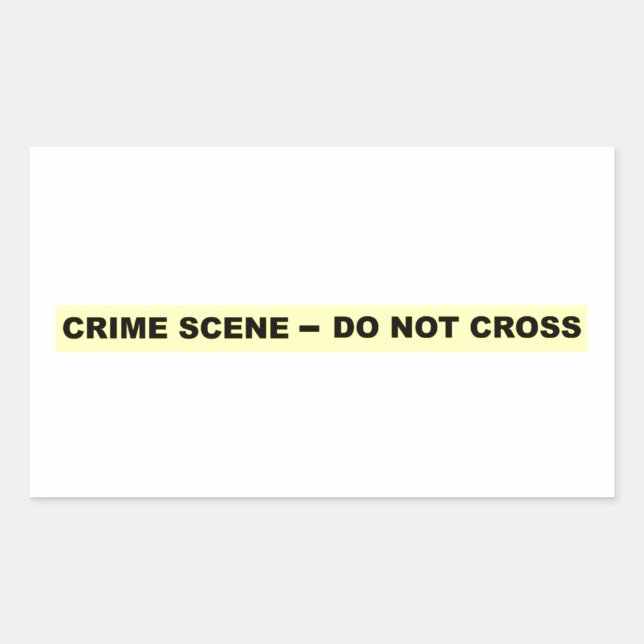 Crime Scene - Do Not Cross Sticker (Front)