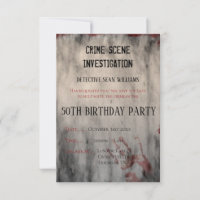 Crime Scene Investigation 50th Save The Date