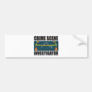 CRIME SCENE INVESTIGATOR BUMPER STICKER