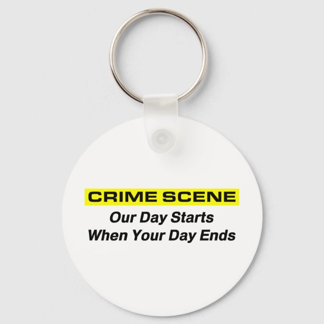 Crime Scene Investigator Keychain (Front)