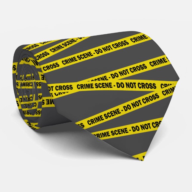 Crime Scene Investigator Tape on Grey Tie (Rolled)