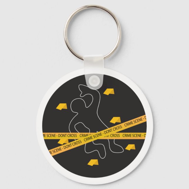 Crime Scene Keychain (Front)