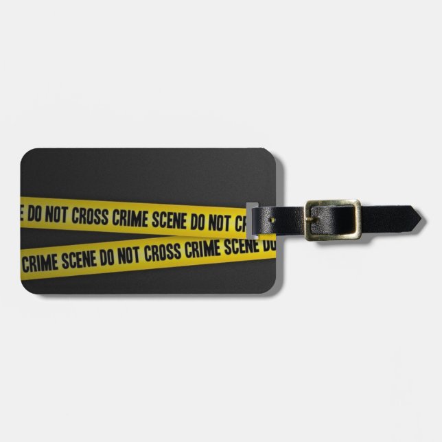Crime Scene Luggage Tag (Front Horizontal)