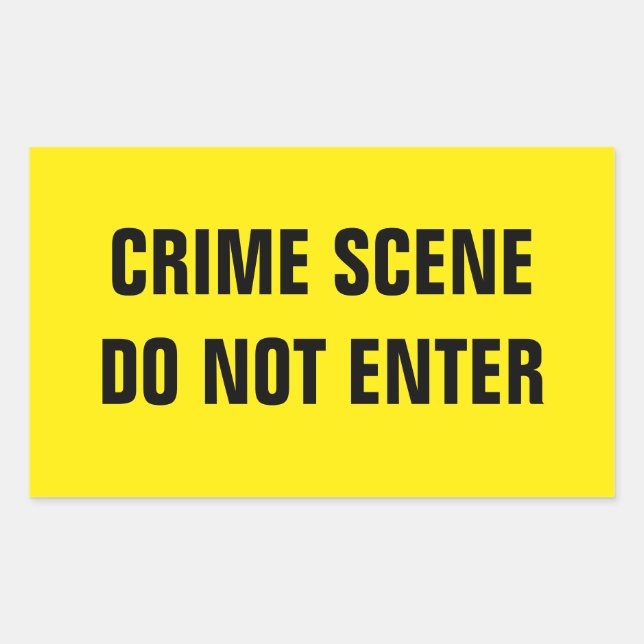 Crime scene sticker (Front)