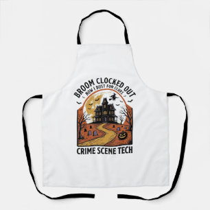 Crime Scene Technician Shirt Funny Halloween Haunt Apron