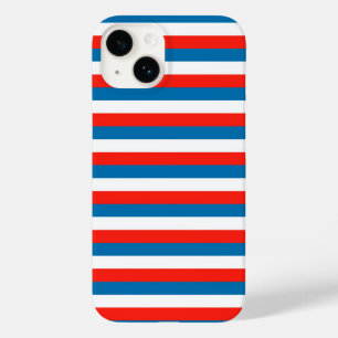 crimea faroe Wichita flag stripes red white blue p Case-Mate iPhone 14 Case