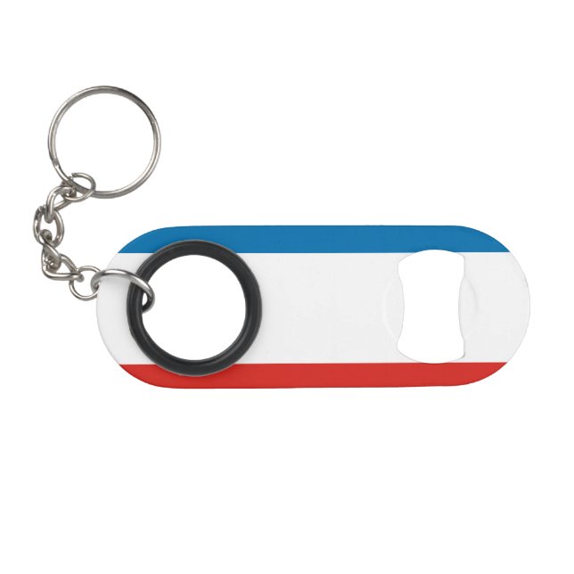 Crimea Flag Keychain Bottle Opener (Front (Horizontal))