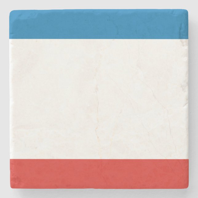 Crimea Flag Stone Coaster (Front)