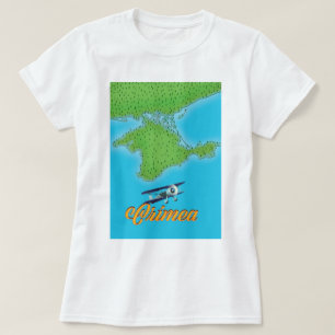 Crimea vintage style travel poster map T-Shirt