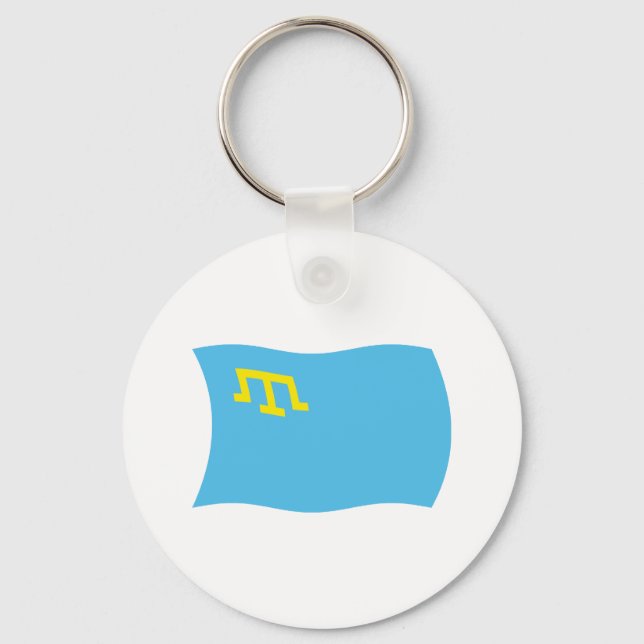 Crimean Tatars Flag Keychain (Front)