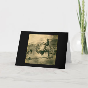 Crimean War Soldier on a Camel 1855 Card