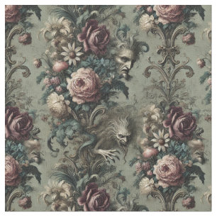 Crimes Against the Eldridge – Gothic Classic Tile Fabric