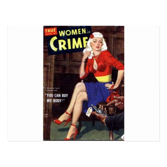 Criminal Blonde Postcard