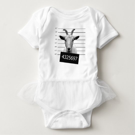 Criminal goat baby bodysuit