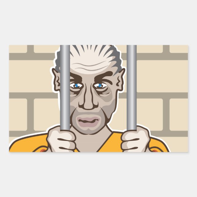 Criminal in Jail Sticker (Front)