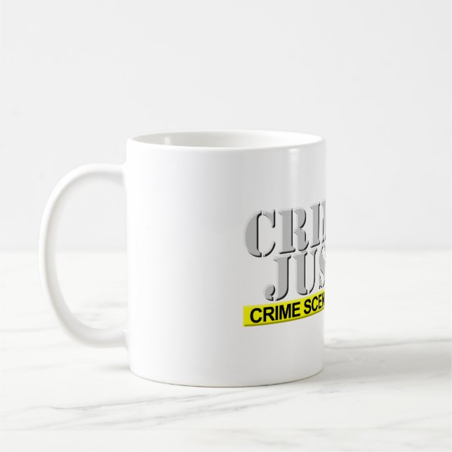 Criminal Justice (Customizable) Coffee Mug (Left)