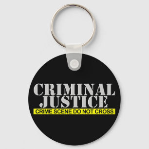 Criminal Justice (Customizable) Keychain