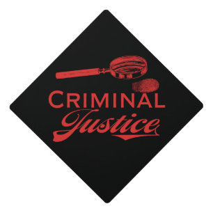 Criminal Justice Degree Graduation Cap Topper