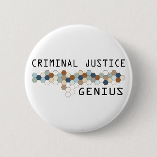 Criminal Justice Genius 2 Inch Round Button